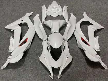 2016-2019 Kawasaki ZX-10R Pearl White Red Trim Fairing Kit