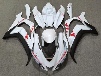2016-2019 Kawasaki ZX-10R Pearl White Black Red Fairing Kit