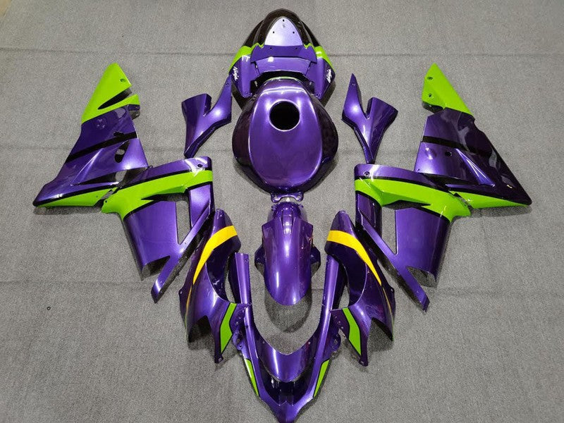 Purchase 2004-2005 Purple Green and Yellow Kawasaki ZX10R Motorcycle Fairings UK