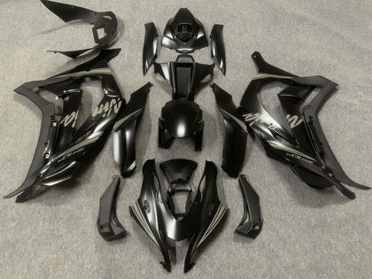 2016-2019 Kawasaki ZX-10R Matte Black Gray Fairing Kit
