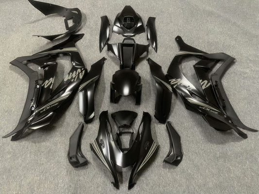 2016-2019 Matte Black Grey Ninja Kawasaki ZX10R Fairing Kit