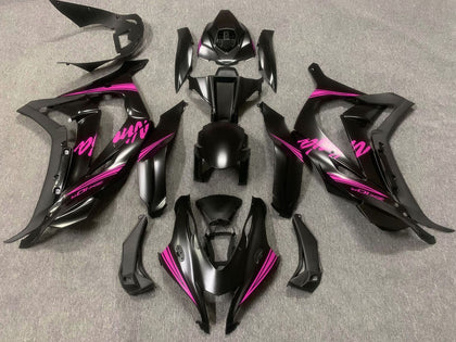 2016-2019 Kawasaki ZX-10R Matte Black Pink Fairing Kit