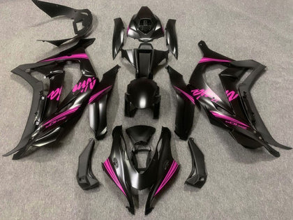 2016-2019 Kawasaki ZX-10R Matte Black Pink Fairing Kit