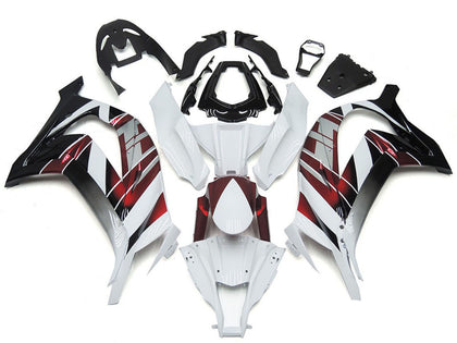 2016-2019 Kawasaki ZX-10R White Red Black Fairing Kit