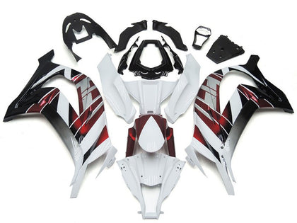 2016-2019 Kawasaki ZX-10R White Red Black Fairing Kit