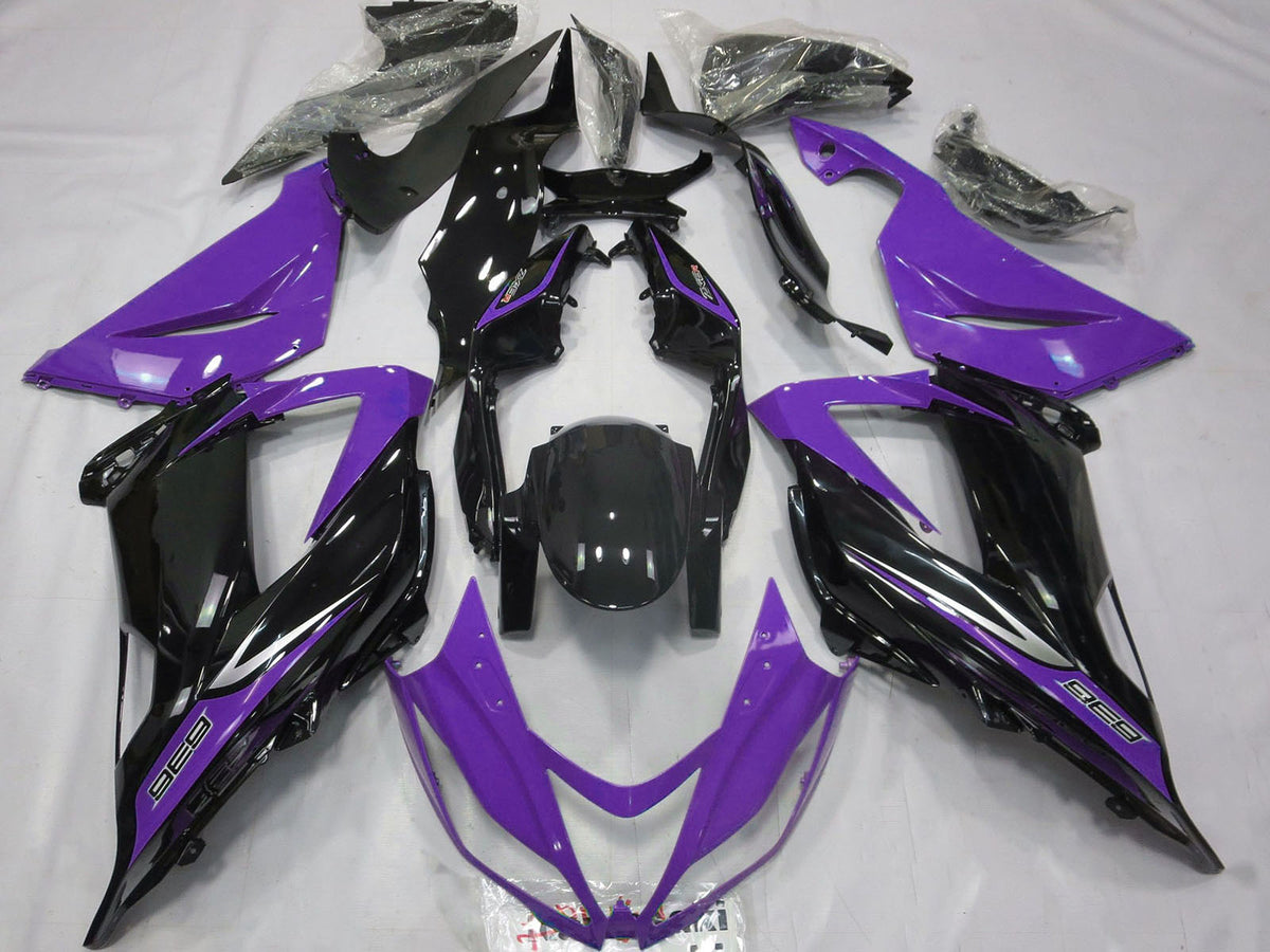 2013-2018 Purple Glossy Black Kawasaki ZX6R Fairing Kit