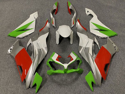 2019-2023 Kawasaki ZX-6R White Silver Green Red Fairing Kit