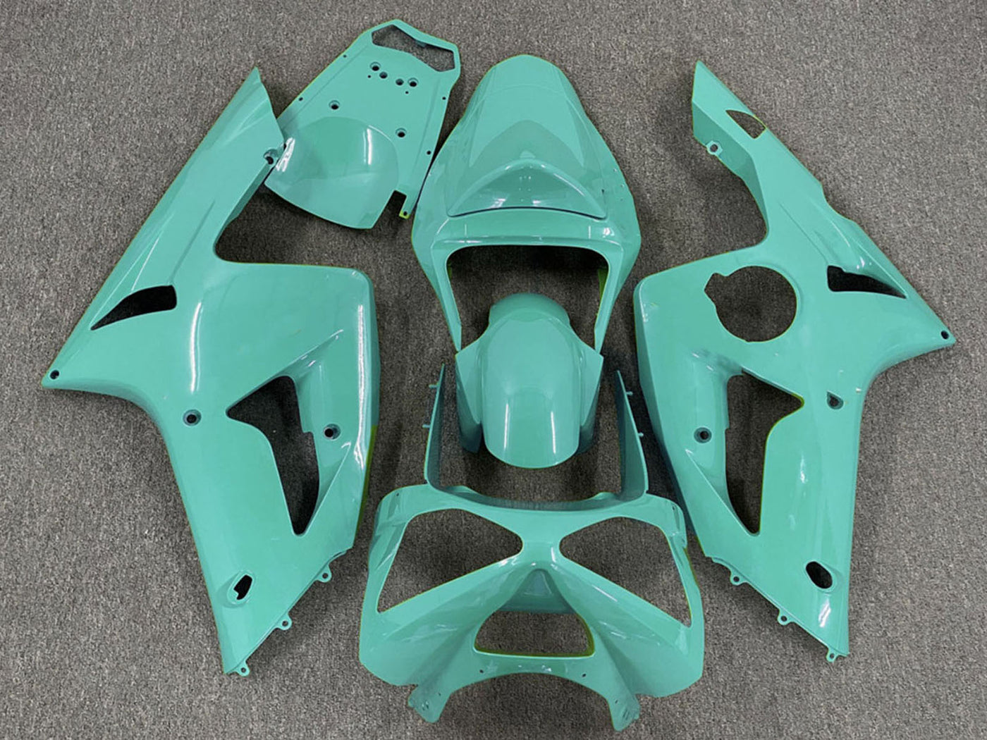 2003-2004 Cyan Kawasaki ZX6R Motorcycle Fairings， Purchase 2003-2004 Cyan Kawasaki ZX6R Motorcycle Fairings UK - UK