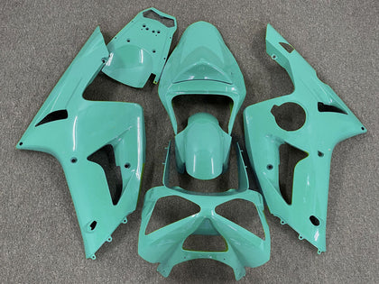 2003-2004 Kawasaki ZX-6R Cyan Fairing Kit