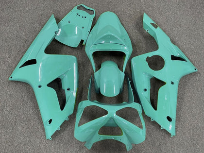 2003-2004 Kawasaki ZX-6R Cyan Fairing Kit