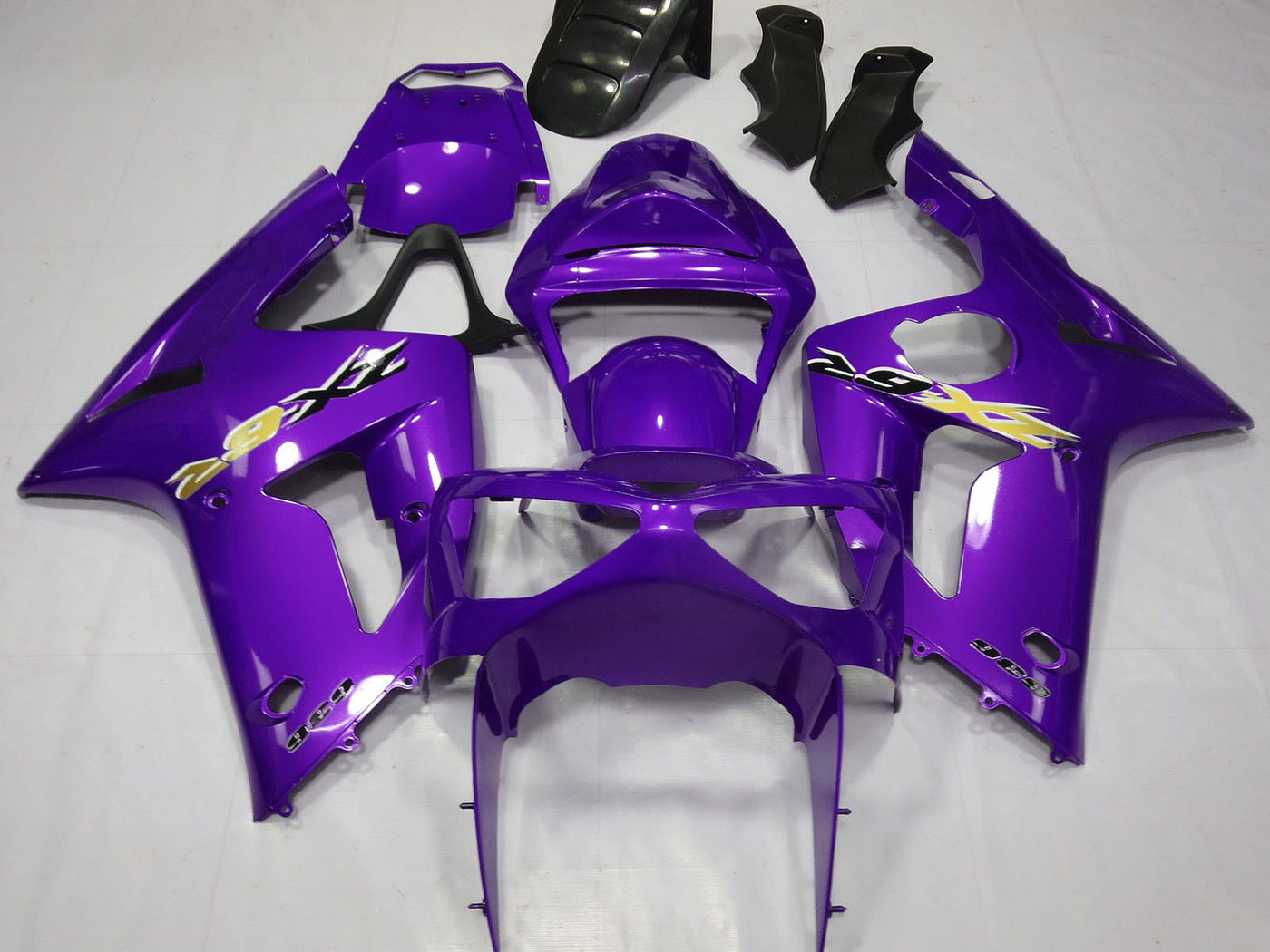 2003-2004 Purple Kawasaki ZX6R Motorcycle Fairings， Purchase 2003-2004 Purple Kawasaki ZX6R Motorcycle Fairings UK - UK