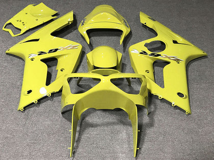 2003-2004 Kawasaki ZX-6R Yellow Fairing Kit