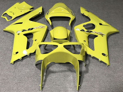 2003-2004 Kawasaki ZX-6R Yellow Fairing Kit