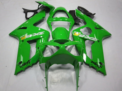 2003-2004 Kawasaki ZX-6R Green Style Fairing Kit