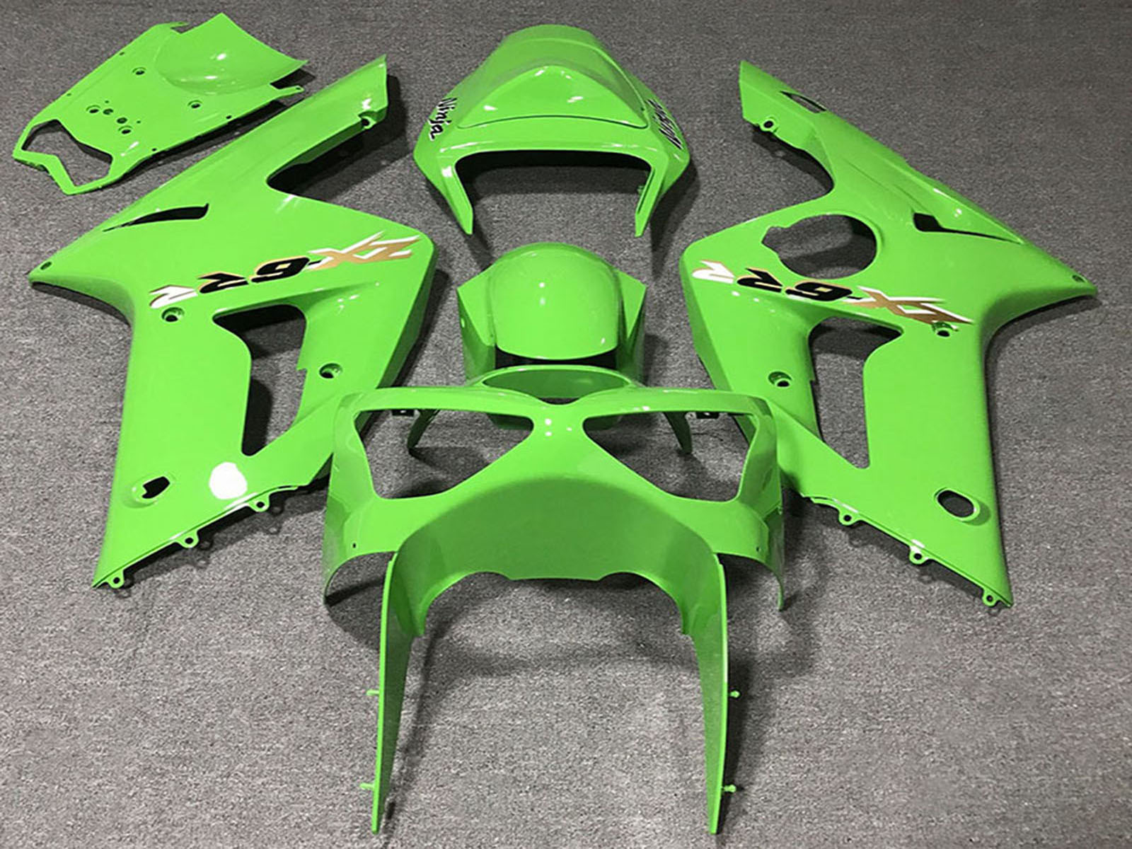 2003-2004 Light Green Kawasaki ZX6R Motorcycle Fairings， Purchase 2003-2004 Light Green Kawasaki ZX6R Motorcycle Fairings UK - UK