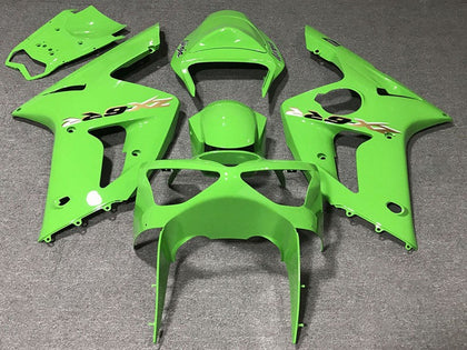 2003-2004 Kawasaki ZX-6R Light Green Fairing Kit