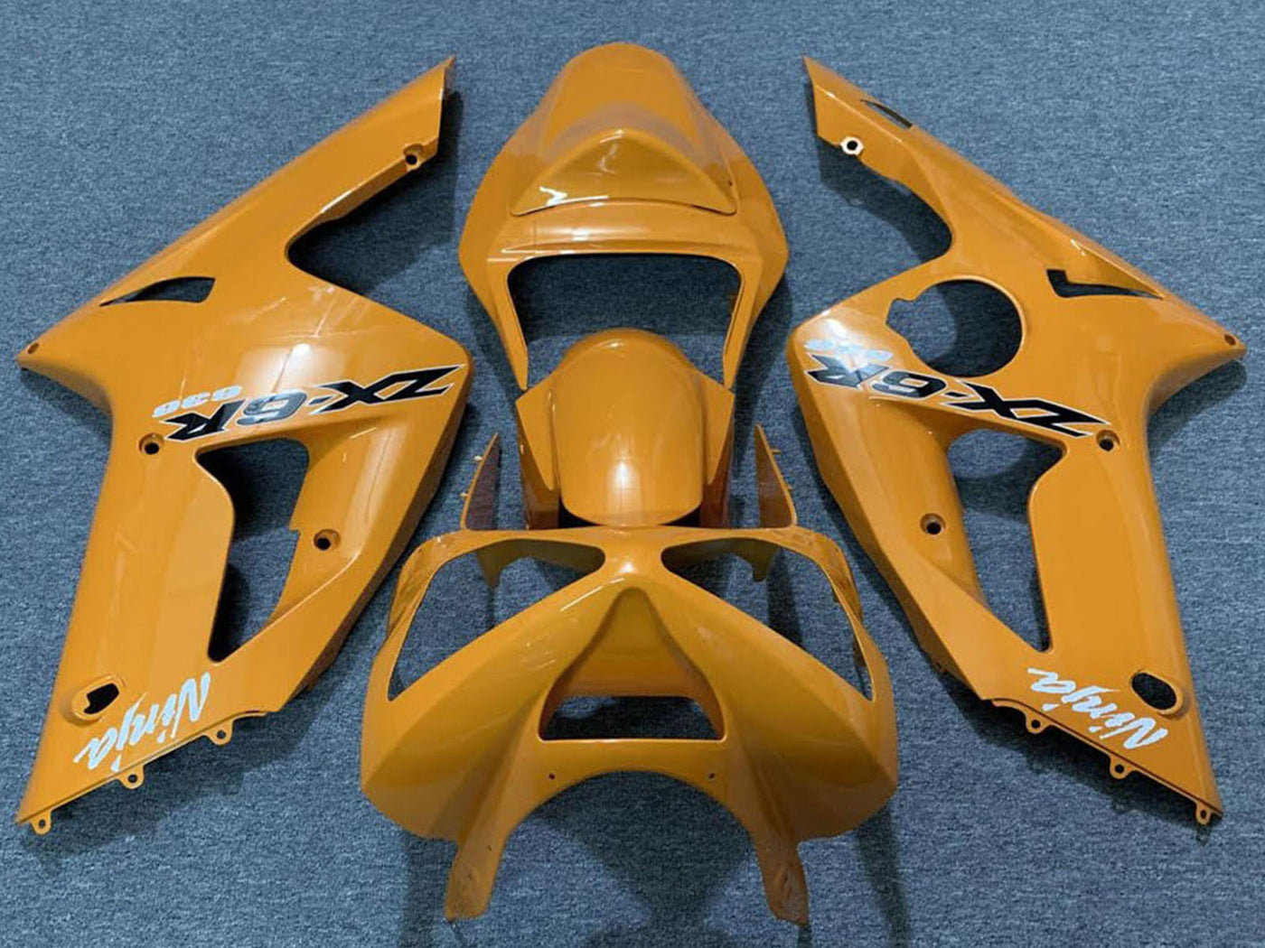2003-2004 Orange Kawasaki ZX6R Motorcycle Fairings， Purchase 2003-2004 Orange Kawasaki ZX6R Motorcycle Fairings UK - UK