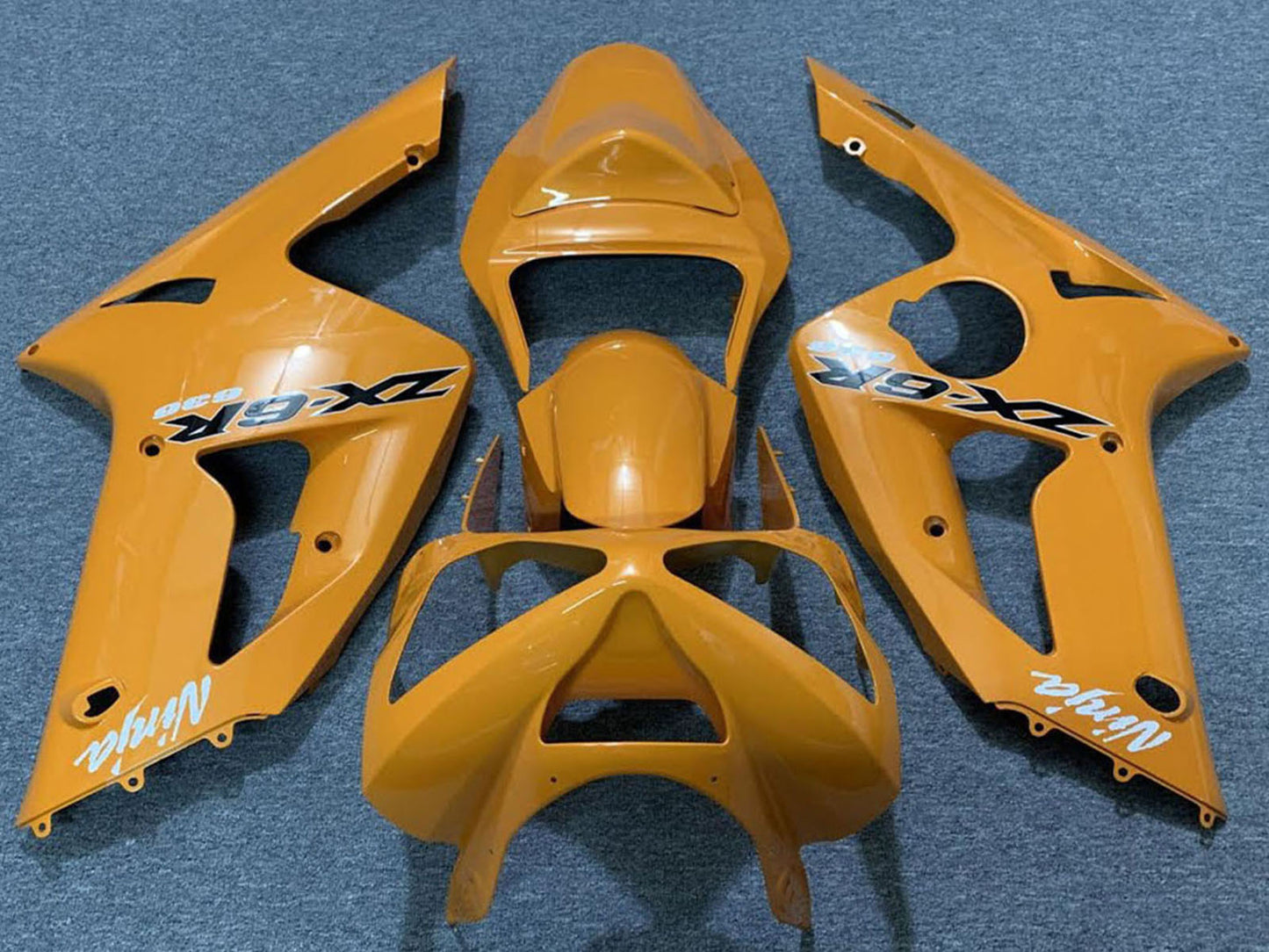 2003-2004 Orange Kawasaki ZX6R Motorcycle Fairings， Purchase 2003-2004 Orange Kawasaki ZX6R Motorcycle Fairings UK - UK