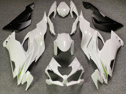 2019-2023 Kawasaki ZX-6R Pearl White Green Fairing Kit