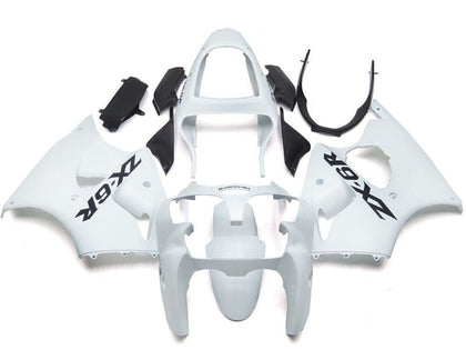 2000-2002 Kawasaki ZX-6R Glossy White Fairing Kit