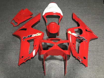 2003-2004 Kawasaki ZX-6R Red Fairing Kit