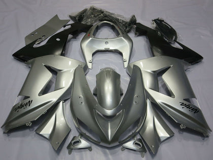 2003-2004 Kawasaki ZX-6R Silver Fairing Kit