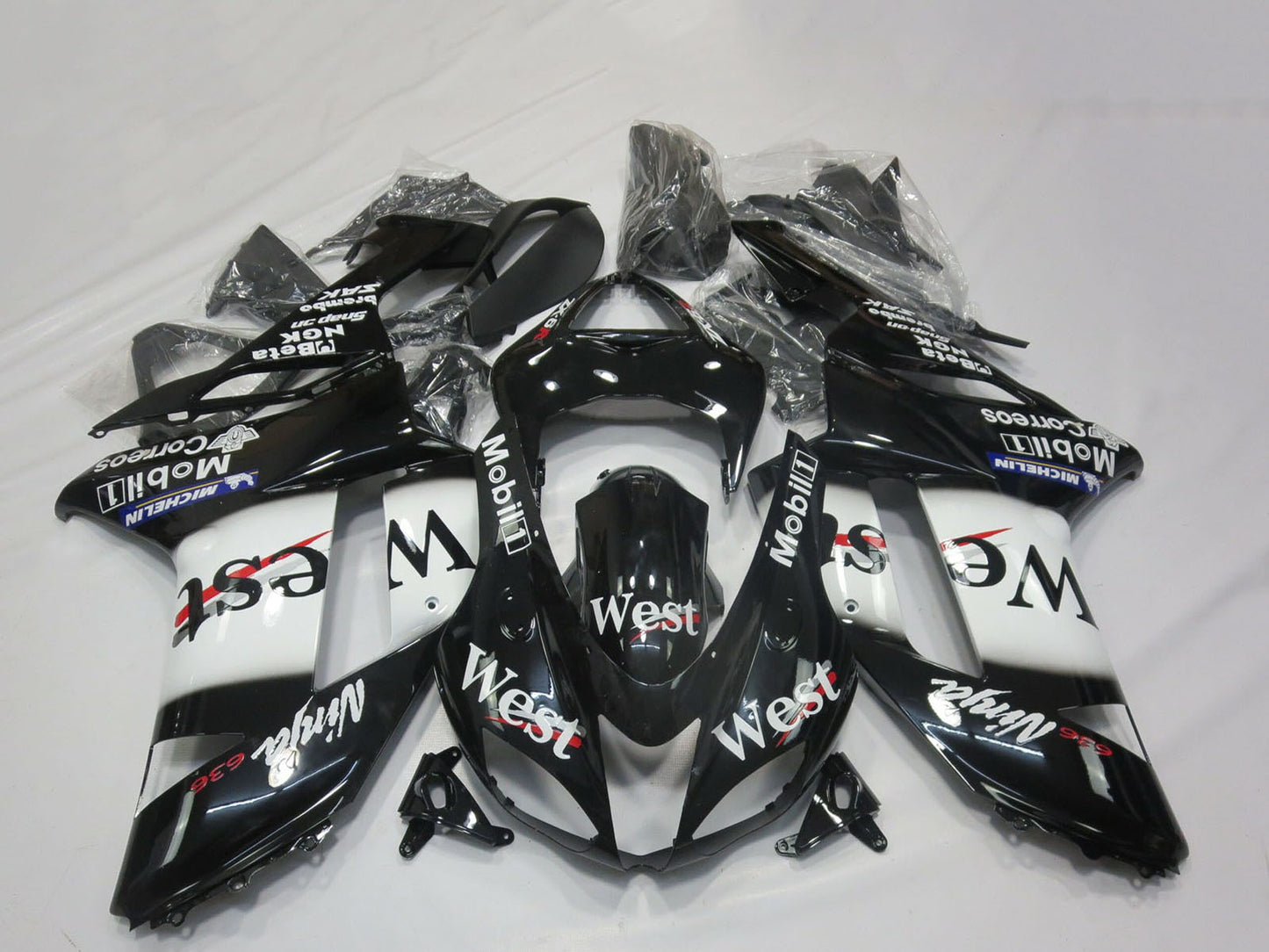 2007-2008 West Kawasaki ZX6R Fairing Kit