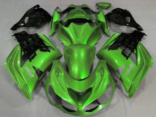 2012-2021 Liquid Green Black Kawasaki ZX14R Fairing Kit