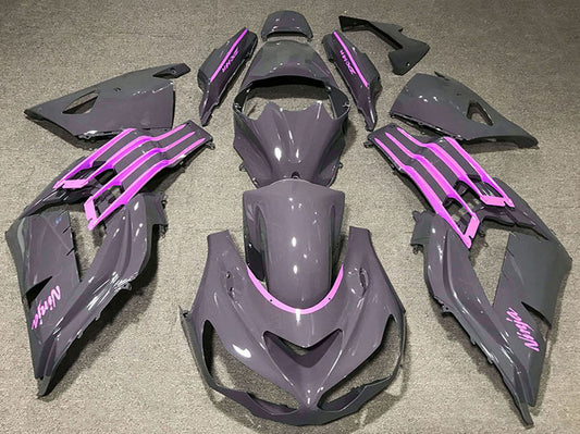 2012-2021 Nardo Grey Pink Kawasaki ZX14R Fairing Kit