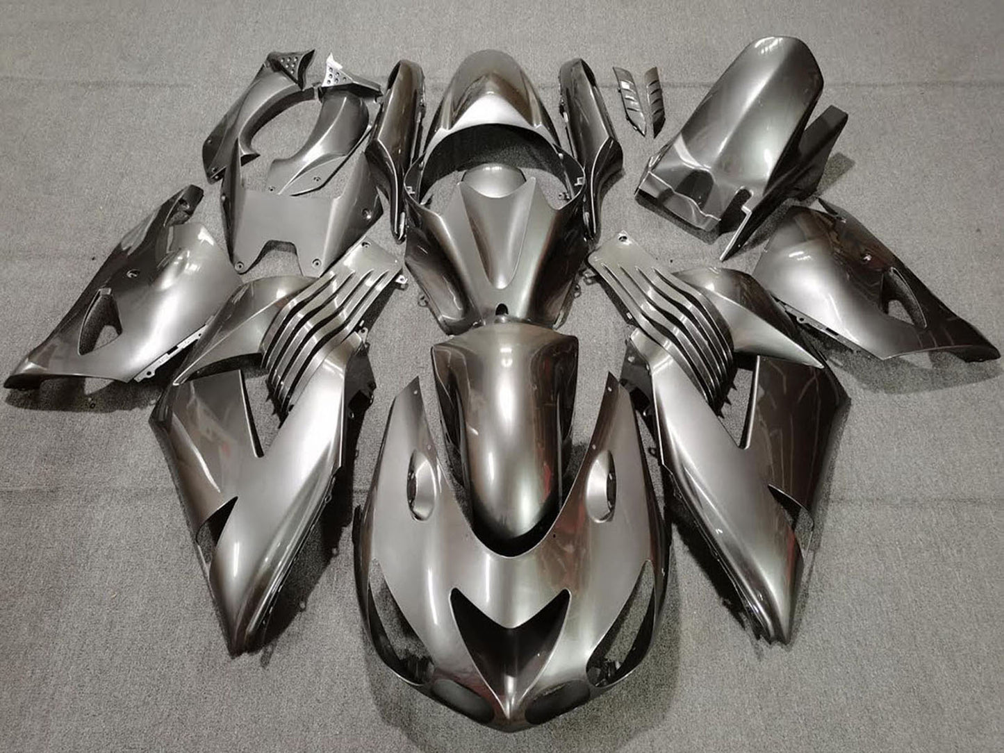 2006-2011 Silver Kawasaki ZX14R Motorcycle Fairings， Purchase 2006-2011 Silver Kawasaki ZX14R Motorcycle Fairings UK - UK