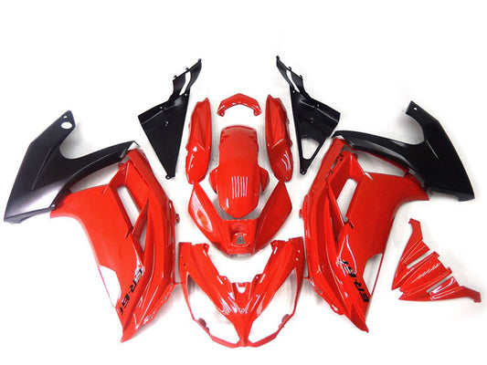 2012-2014 Red Glossy Black Kawasaki ER6F Fairing Kit
