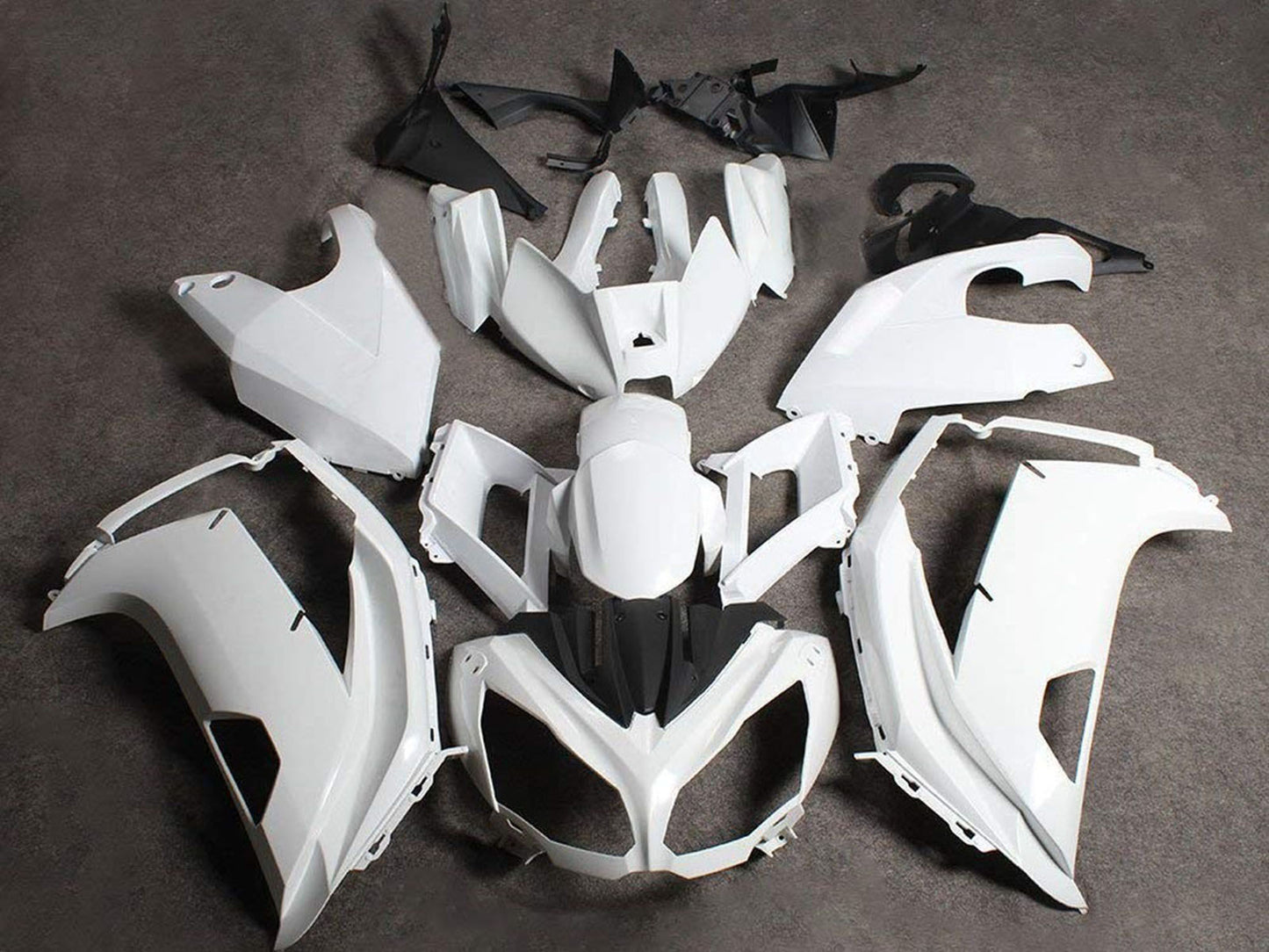 2009-2011 White Kawasaki Ninja 650R Motorcycle Fairings， Purchase 2009-2011 White Kawasaki Ninja 650R Motorcycle Fairings UK - UK
