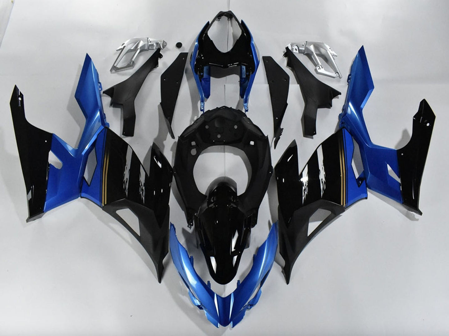 2018-2023 Blue Glossy Black Kawasaki Ninja 400 Fairing Kit