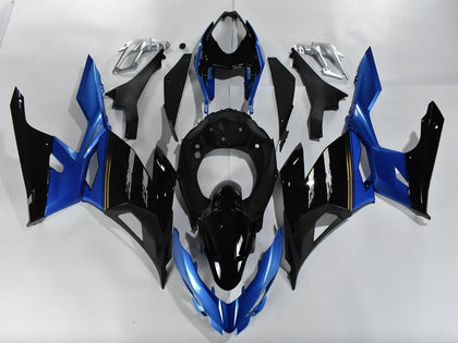 2018-2023 Kawasaki Ninja-400 Blue Glossy Black Fairing Kit