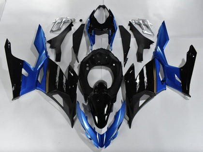 2018-2023 Kawasaki Ninja-400 Blue Glossy Black Fairing Kit
