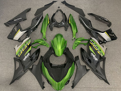 2018-2023 Kawasaki Ninja-400 Geen Black Gold Style Fairing Kit