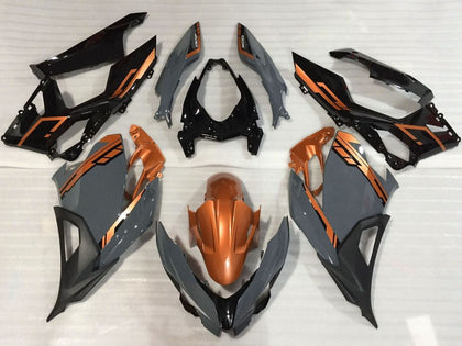 2018-2023 Kawasaki Ninja-400 Orange Nardo Gray Glossy Black Fairing Kit