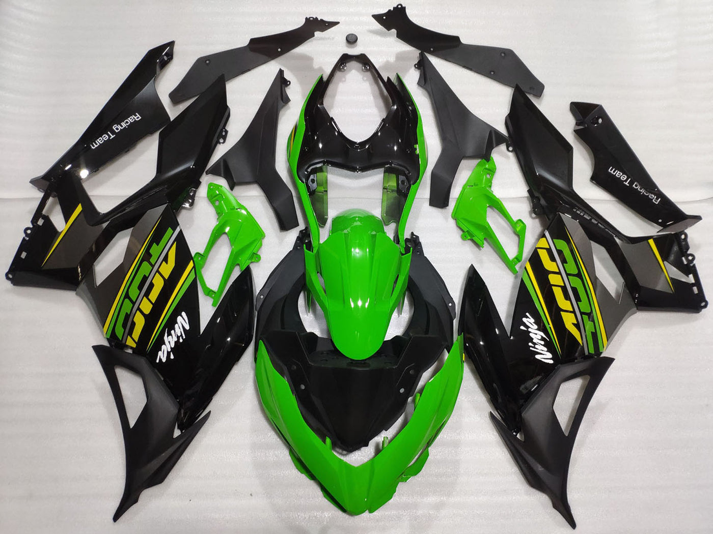 2018-2023 Green Glossy Black Matte Black Oem Style Kawasaki Ninja 400 Fairing Kit