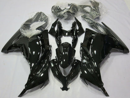 2013-2018 Kawasaki Ninja-300 Glossy Black Fairing Kit