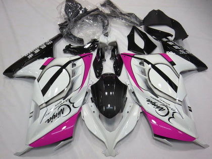 2013-2018 Kawasaki Ninja-300 Glossy White Pink Black Fairing Kit