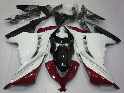 2013-2018 Kawasaki Ninja-300 White Maroon Red Black Fairing Kit