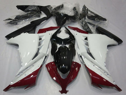 2013-2018 Kawasaki Ninja-300 White Maroon Red Black Fairing Kit