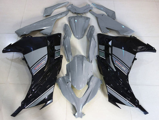 2013-2018 Nardo Grey Black Kawasaki Ninja 300 Fairing Kit