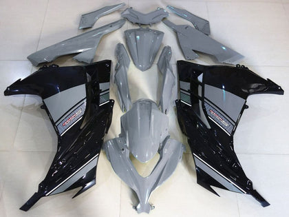 2013-2018 Kawasaki Ninja-300 Nardo Gray Black Fairing Kit