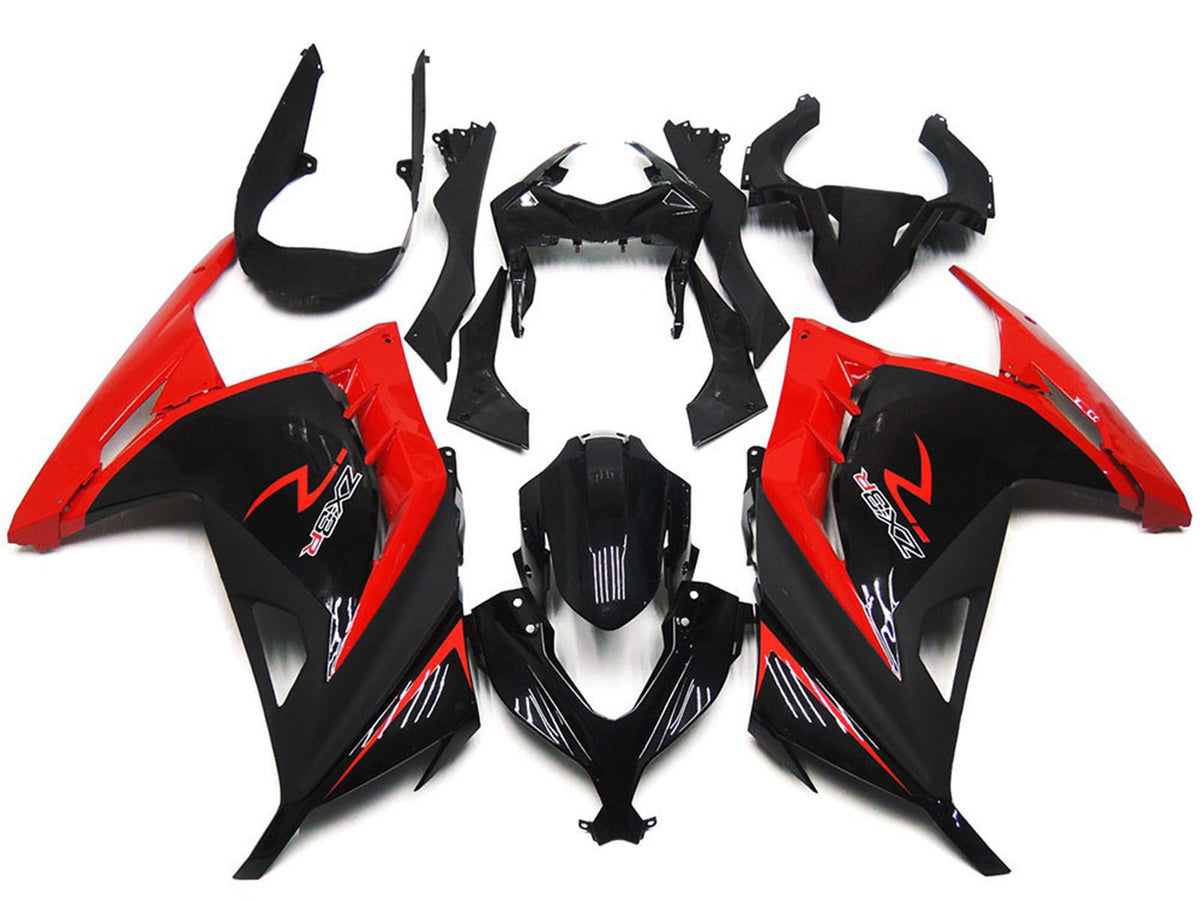 2013-2018 Red Glossy Black Kawasaki Ninja 300 Fairing Kit
