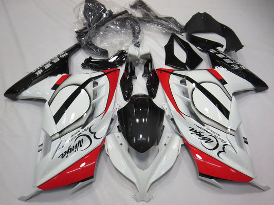 2013-2018 Glossy White Red Black Kawasaki Ninja 300 Fairing Kit