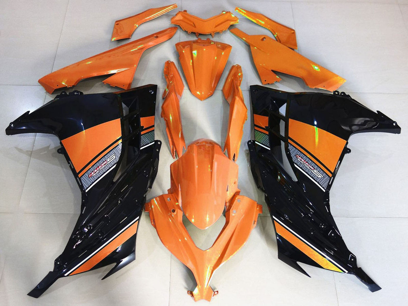 2013-2018 Orange Black Kawasaki Ninja 300 Fairing Kit