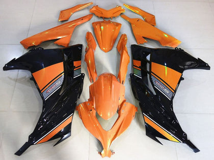 2013-2018 Kawasaki Ninja-300 Orange Black Fairing Kit