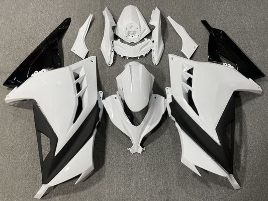 2013-2018 White Black Kawasaki Ninja 300 Fairing Kit