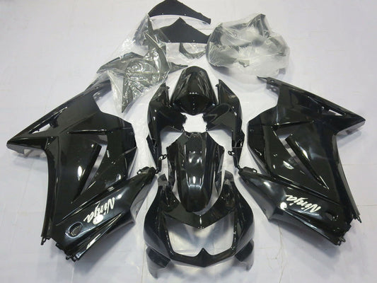2008-2012 Glossy Black White Ninja Kawasaki Ninja 250 Fairing Kit